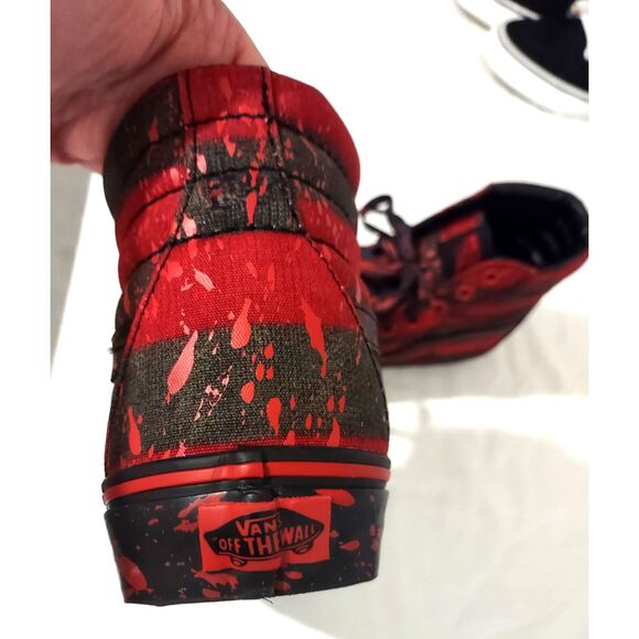 Vans Rare Limited Edition Nightmare On Elm Street Freddy Krueger SK8-Hi Sneakers - Picture 7 of 15